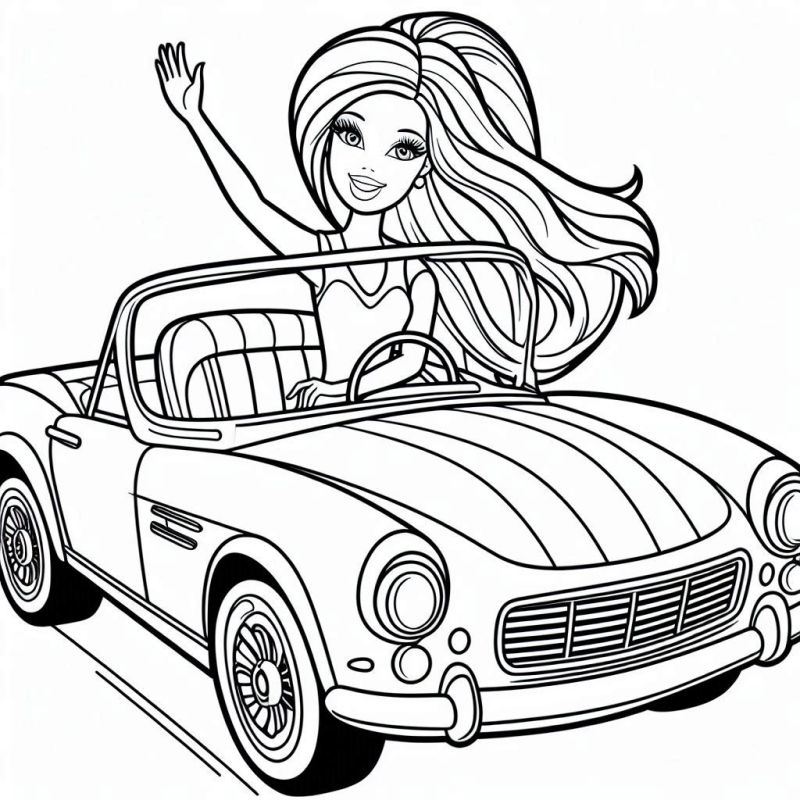 Desenhos da Barbie para Colorir Gratis | Desenhos para Colorir