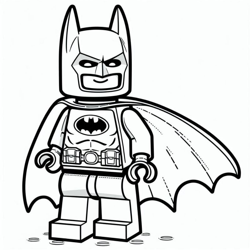 Desenho de Batman Lego para Colorir