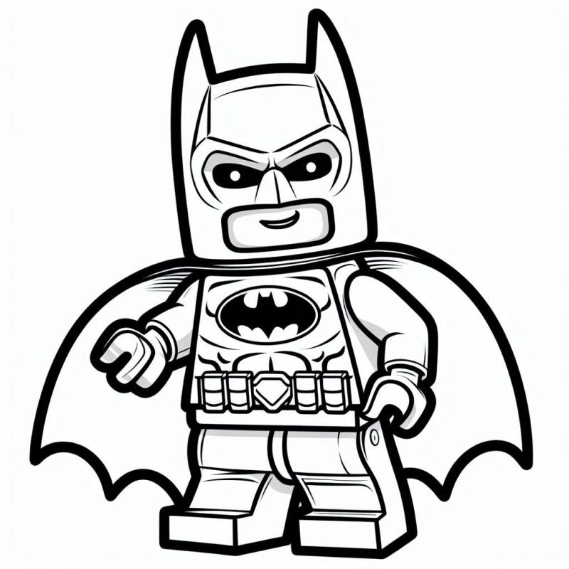 Desenho de Batman LEGO: Herói Em Ação