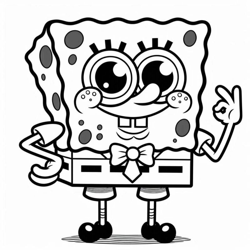 Colorindo o Bob Esponja com um Sorriso Contagiante