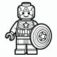 Desenhos de Super Heróis de LEGO para Colorir