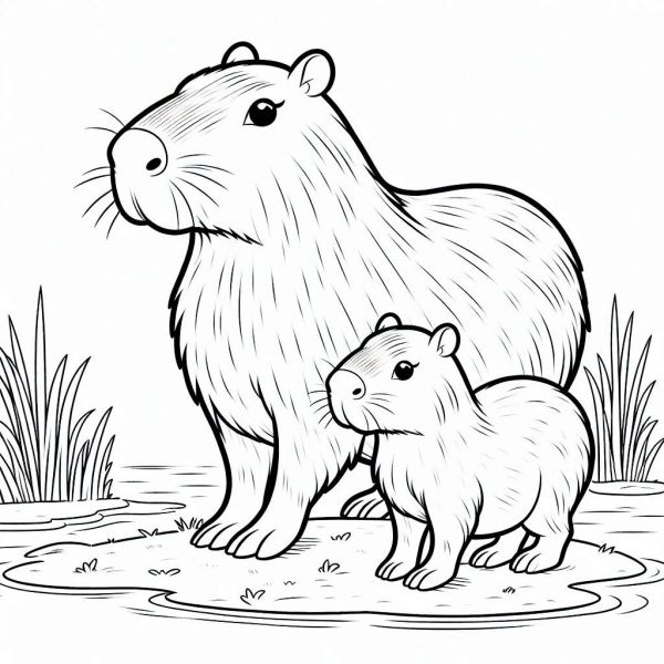 Desenhos de Animais do Pantanal para Colorir