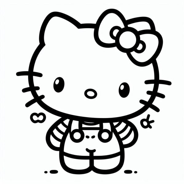 Desenhos da Hello Kitty para Colorir