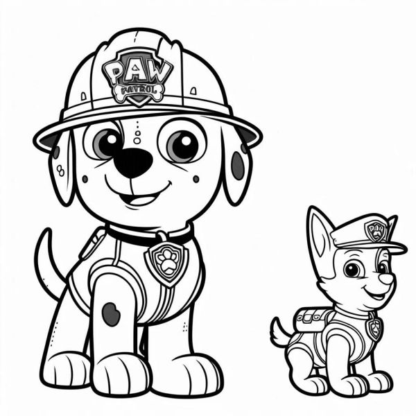 Desenhos da Patrulha Canina para Colorir