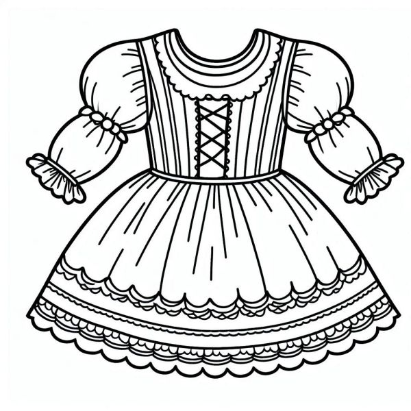 Desenhos de Roupas para Colorir