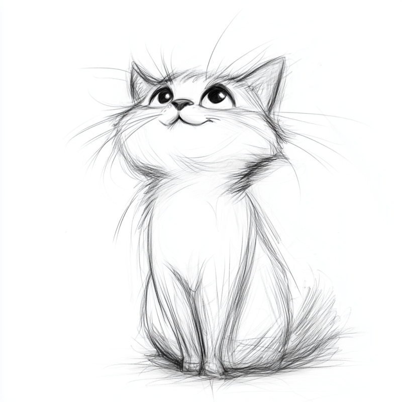 Desenho Realista de Gato Filhote para Desenhar