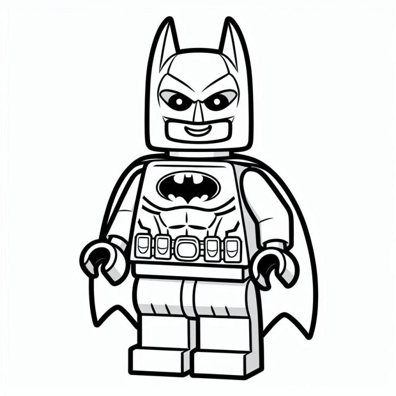 Desenho de Batman Lego para Colorir