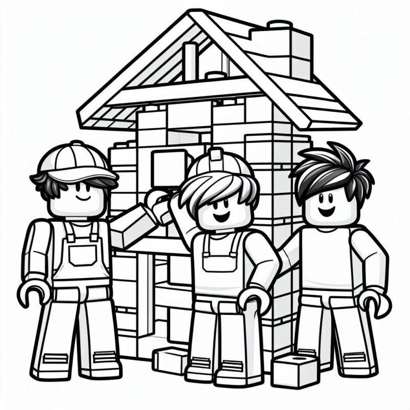 Personagens Roblox: Desenho para Colorir