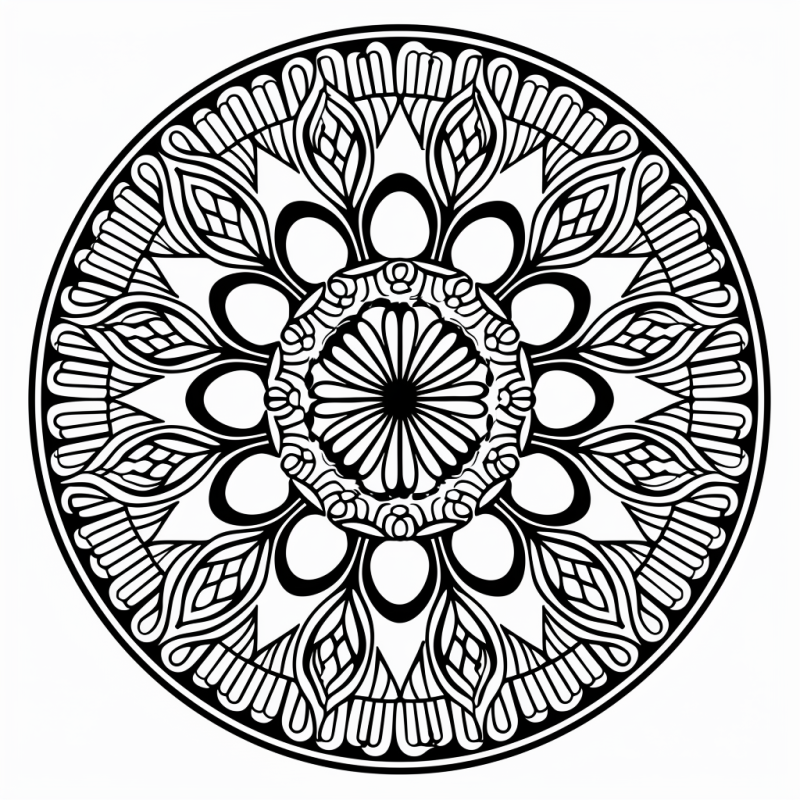 Colorindo uma Mandala Zen: Floral e Geométrica