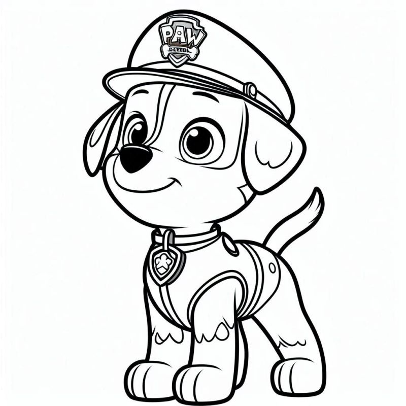 Cachorro de Resgate da Patrulha Canina para Colorir