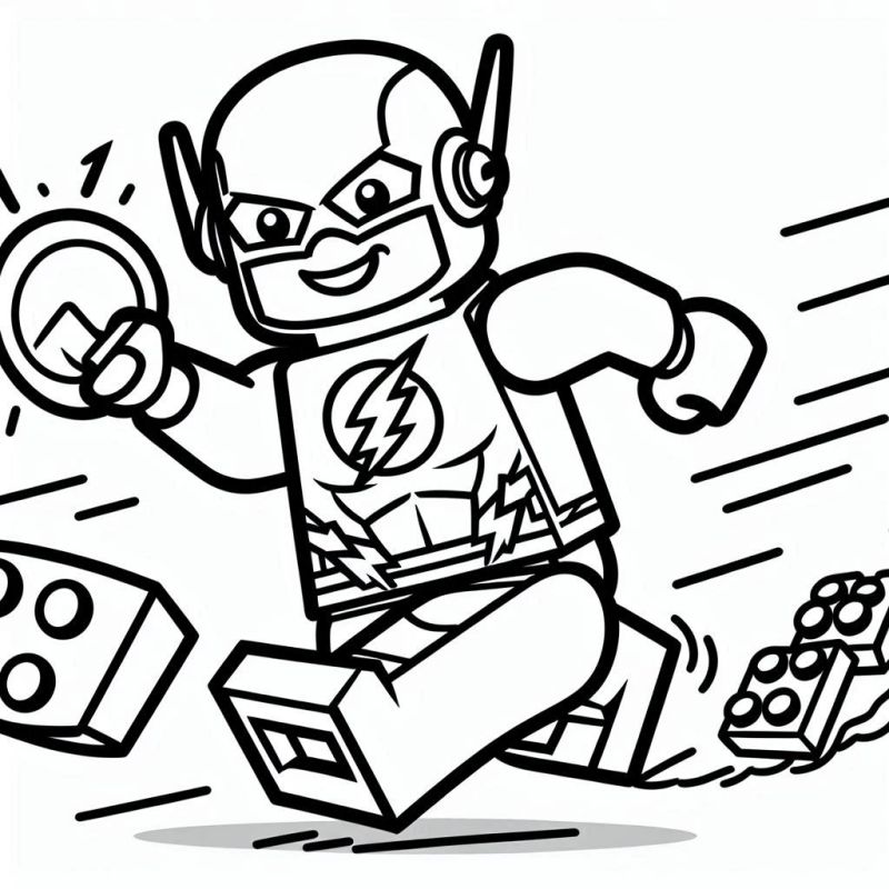 Desenho do LEGO The Flash para Colorir